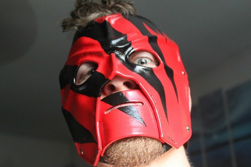 Leather kane wrestling - leather,