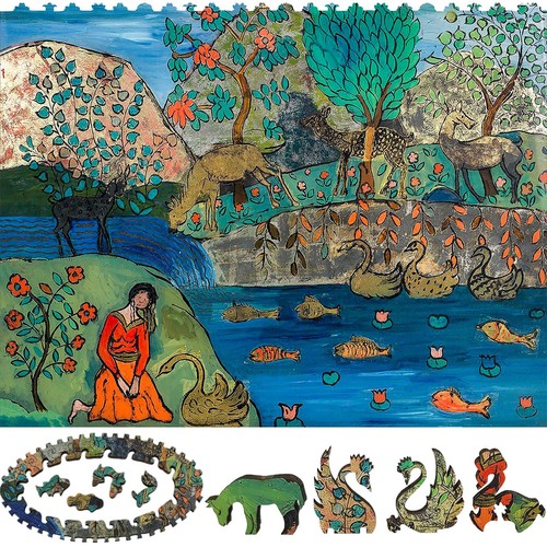 Wooden jigsaw puzzle for - jigsaw,