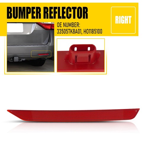 Passenger lens red bumper - lens,