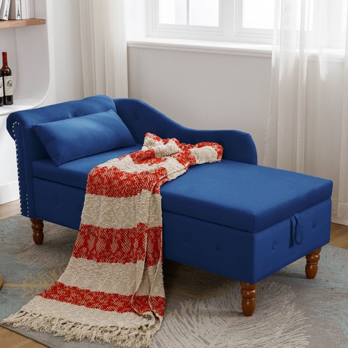 Modern velvet chaise - modern,