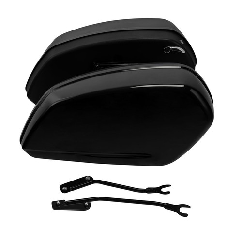 Vivid black hard saddlebag - hard,