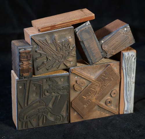 Vintage wood copper - vintage, misc