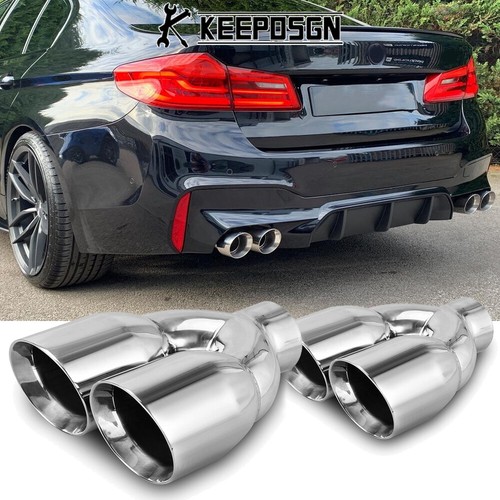 5 quad exhaust tips - 2.5", to