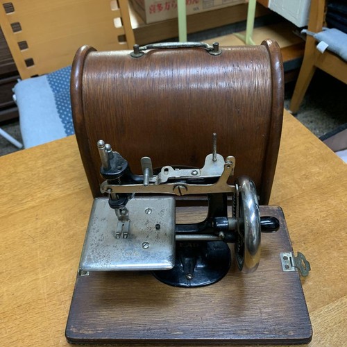 Antique lead sewing machine - lead,
