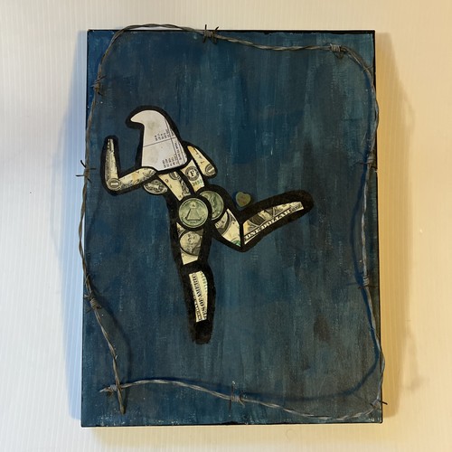 Original mixed media collage - original,