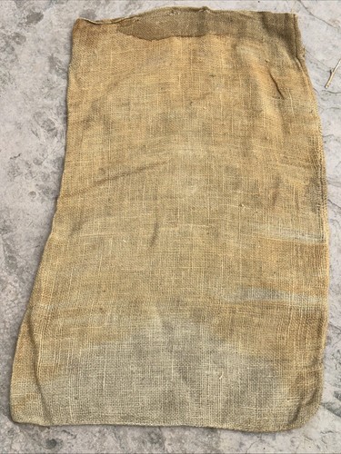 Vintage old potatoes - old, burlap