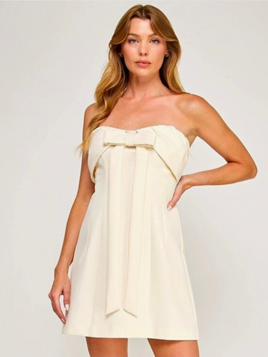Seni cade strapless cream bow - seni&cade,