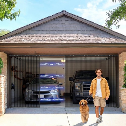 Sliding garage door - door, screen
