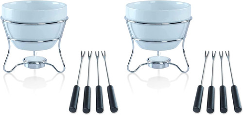 Ceramic fondue pot set with - ceramic, 4