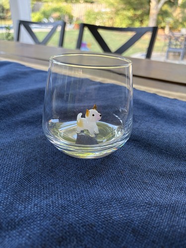 Sipping glass with murano - glass,