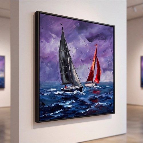 Purple sunset ocean - purple,