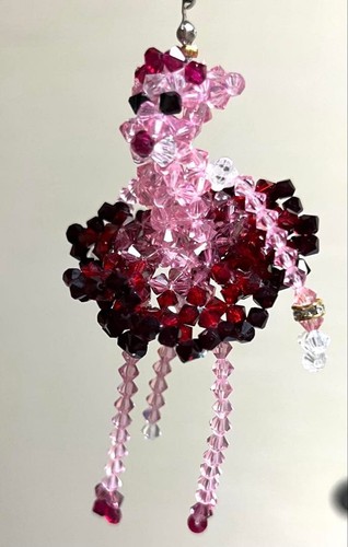 Pink panther swarovski - panther, beaded