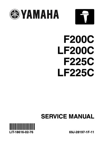 Yamaha f200c lf200 - f200c, f225c