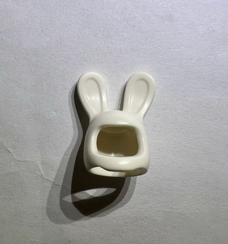 Lego white bunny rabbit head - lego,