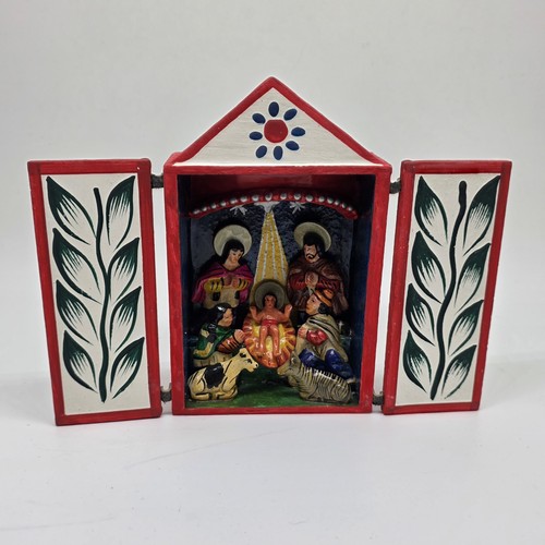 Christmas nativity retablo - christmas,