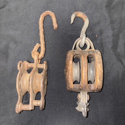 Antique block tackle - tackle, pulley