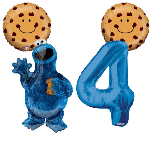 Cookie monster 4th birhtday - cookie,