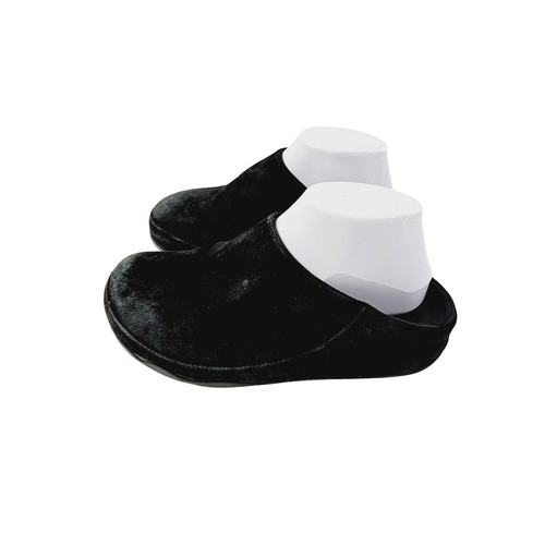 Fitflop black velour clog - fitflop,