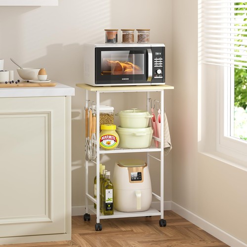 Rolling kitchen microwave - kitchen,