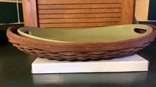 Longaberger large oval green - longaberger,