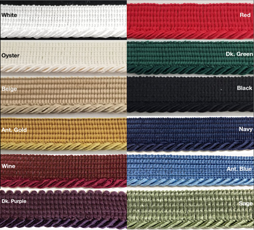 Twist cord with lip piping - cord,