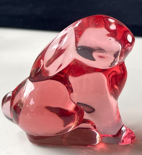 Moser art glass rosalin pink - glass, 'rosalin'