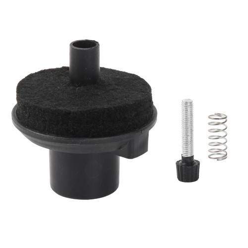 Black rubber 22mm hat - rubber, hi