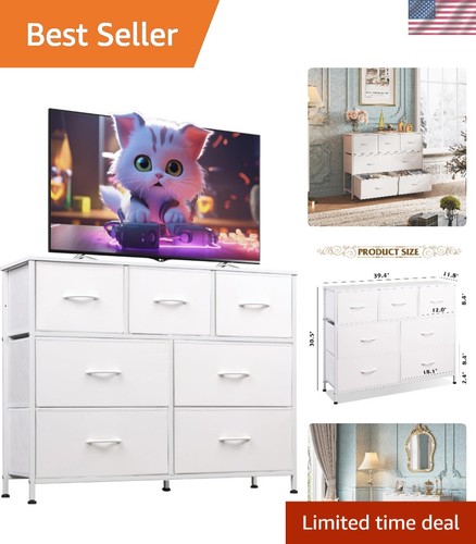 Elegant drawer dresser tv - 7-drawer,