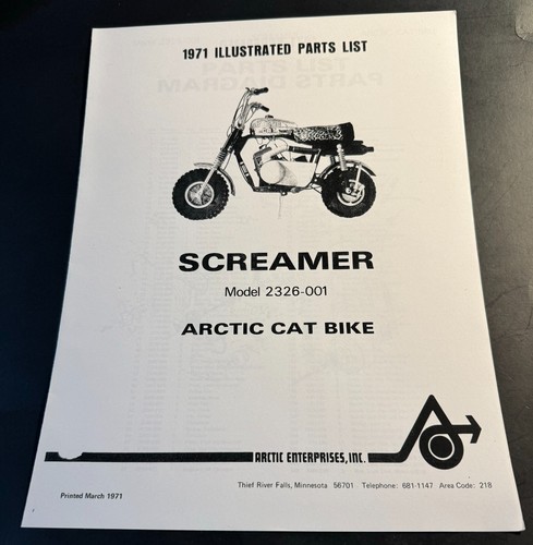 1971 arctic cat screamer - arctic,