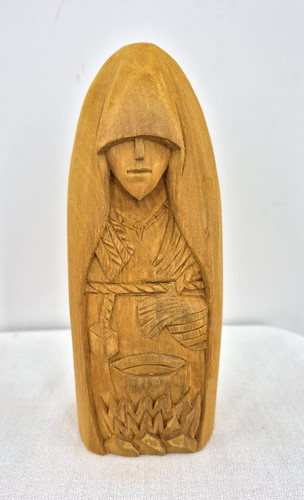 Hand carved wood figure - carved,