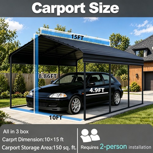 Heavy duty carport 10x15 - heavy,