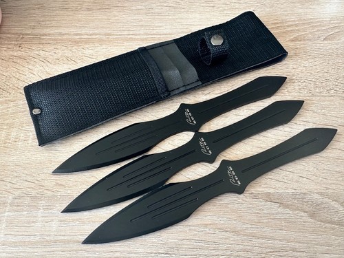 Black throwing knives - throwing, set