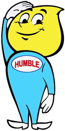 Humble oil drop boy - boy, texas