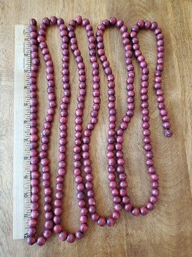 Christmas red bead strands - christmas,
