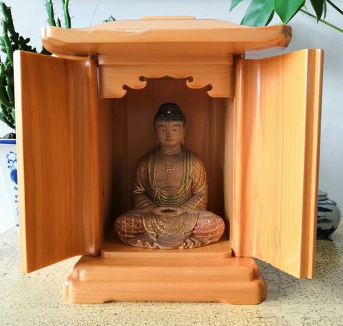 Wood buddhist altar - buddhist,