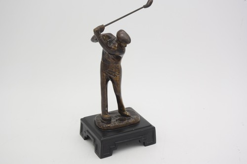Vintage golf statue bronze - vintage, 9"