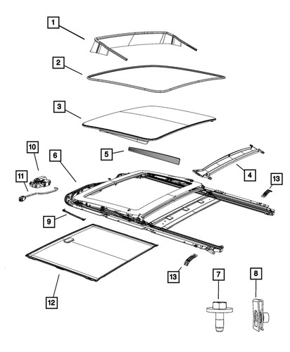 Genuine mopar sunroof - mopar, wind