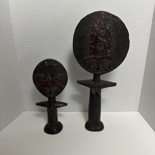 Two hand carved - two, wood