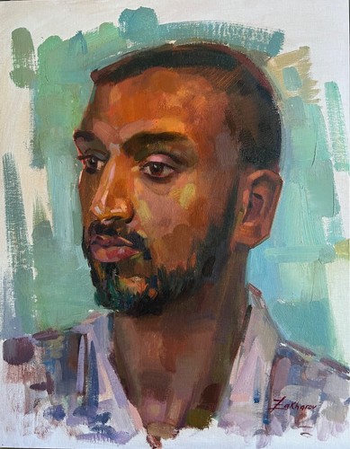 Oil portrait painting young - painting,