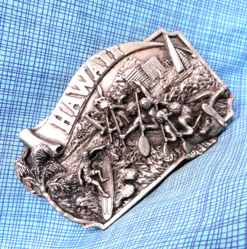 Hawaii belt buckle surfer - hawaii,