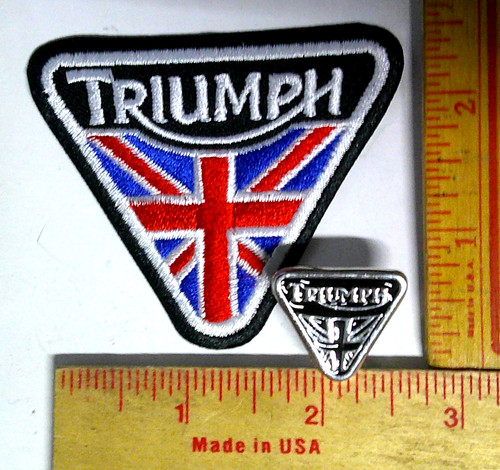 Triumph pin patch vintage - triumph,