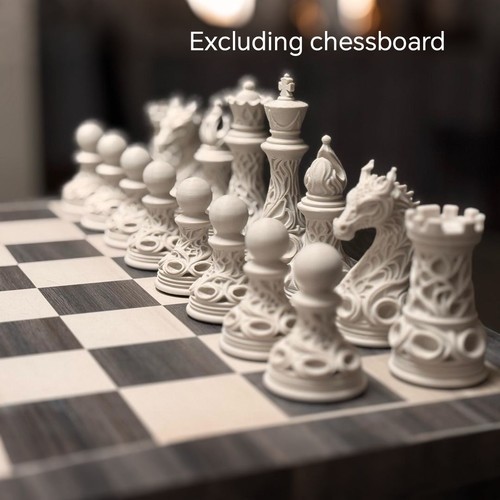 Set gothic style chess - of, 32