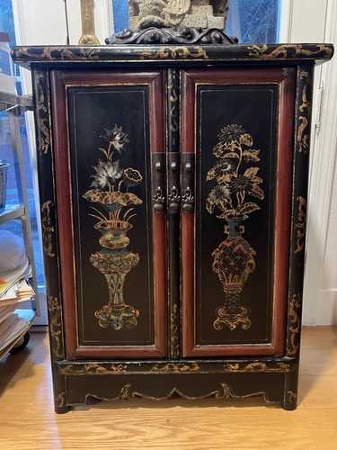 Vintage chinese black lacquer - vintage,