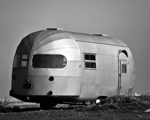 1950s vintage airstream - vintage,