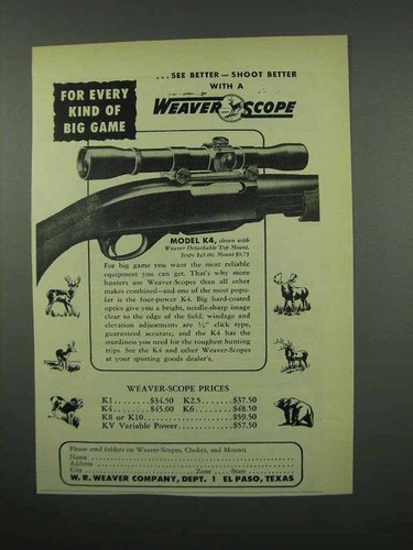 1953 weaver model scope - model,