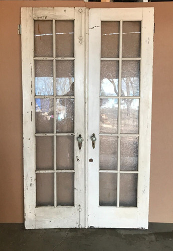 Antique pair lite wood - antique,