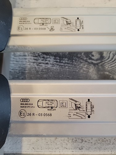 Audi roof rack - roof,