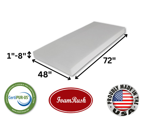 48x72 bunk foam - foam, mattress