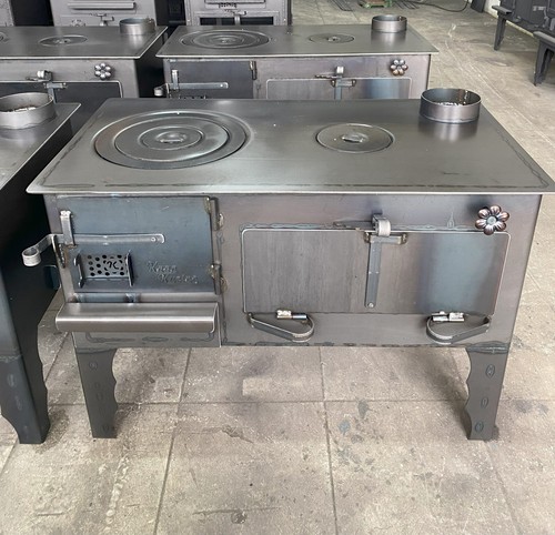 Large wood stove with - large,