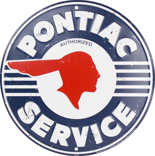Pontiac service retro embossed - pontiac,